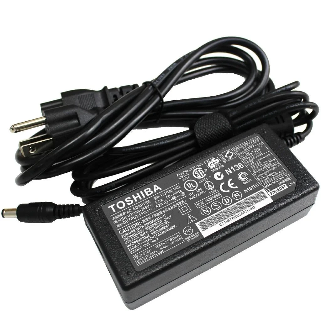 شاحن تجاري Toshiba 65W 19V 3.42A 5.5*2.5mm - GGC Adapter - Commercial Charger To
