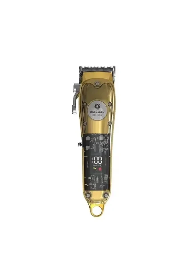 ماكينة قص الشعر الاحترافية Dingling RF-1985 - أداة تشذيب عالية الأداء مع خياري طاقة مزدوجين وشاشة رقمية لقص دقيق