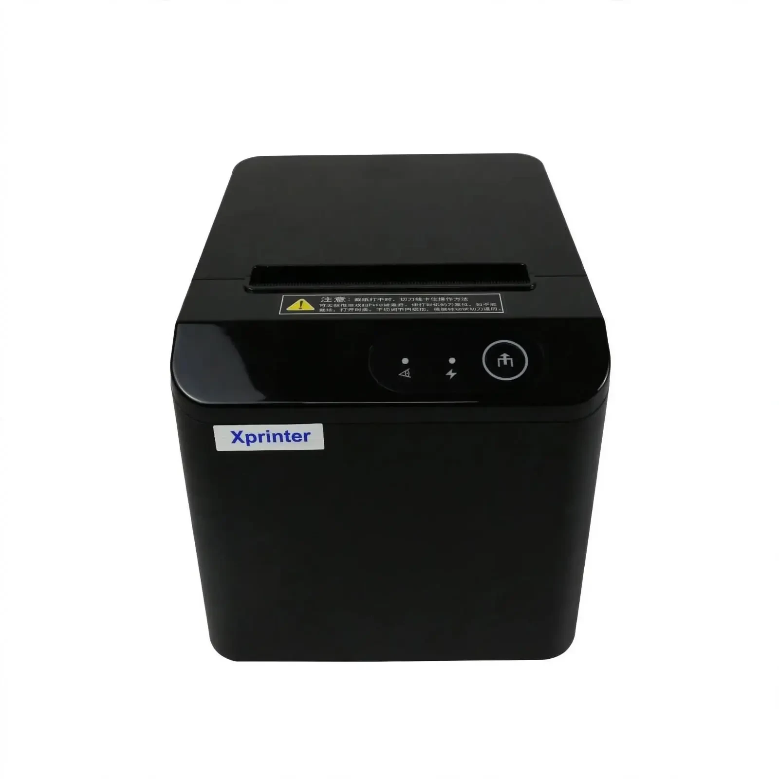 طابعة إيصالات حرارية Xprinter XP80T، طابعة فواتير نقاط البيع مزودة بقاطع تلقائي - آلة طباعة عالية السرعة للمتاجر والمطاعم والصيدليات ومحلات السوبر ماركت والبقالة ومتاجر البيع بالتجزئة وعدادات الدفع - تدعم منفذ USB ومنفذ شبكي lan، متوافقة مع نظام نقاط البيع الذي يعمل بنظام Windows