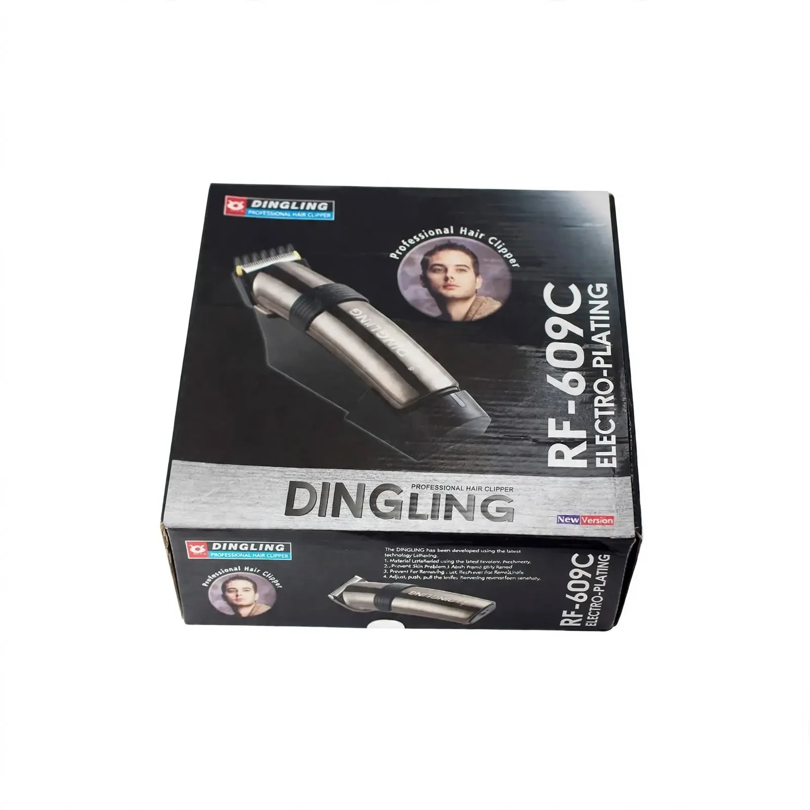 ماكينة حلاقة احترافية للرجال DINGLING RF-609C مع قاعدة شحن - لاسلكية قابلة للشحن
