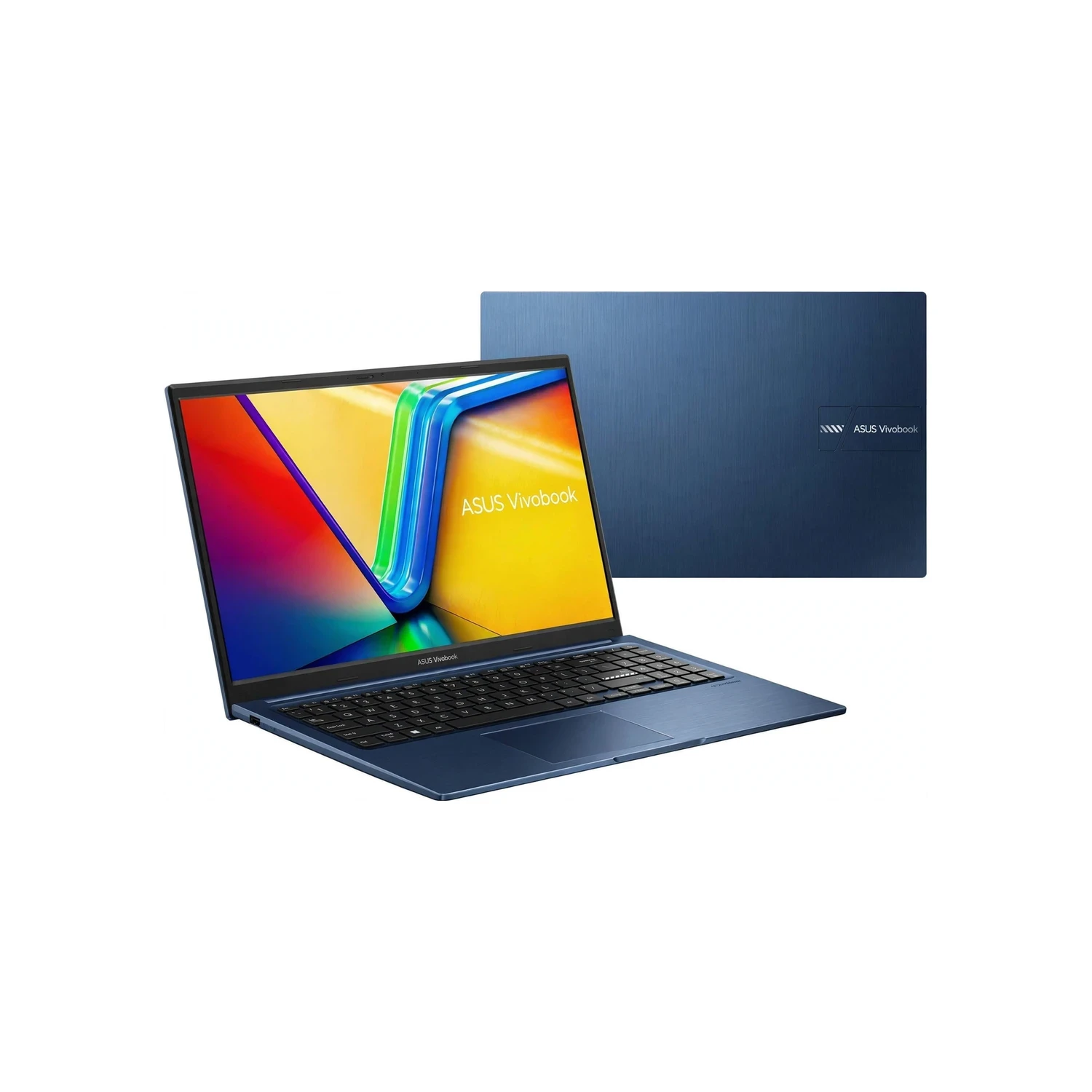 لابتوب أسوس فيفو بوك  15 A1502V بمعالج Intel® Core™ I7-13620H، ذاكرة وصول عشوائي 16 جيجابايت، قرص صلب SSD سعة 512 جيجابايت، شاشة IPS عالية الدقة بالكامل مقاس 15.6 بوصة، معالج رسومات Intel® UHD، نظام تشغيل DOS، لوحة مفاتيح إنجليزية، لون أزرق هادئ.