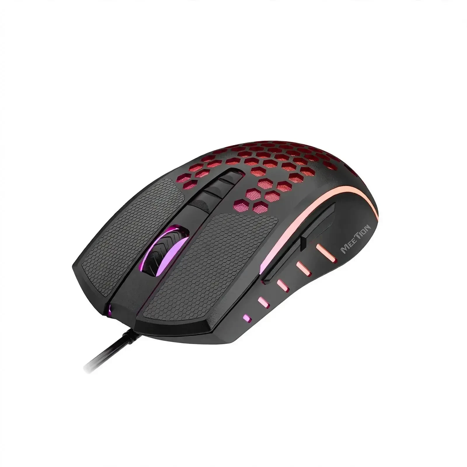 ماوس العاب بتصميم خلية نحل خفيف الوزن GM015 Meetion  RGB