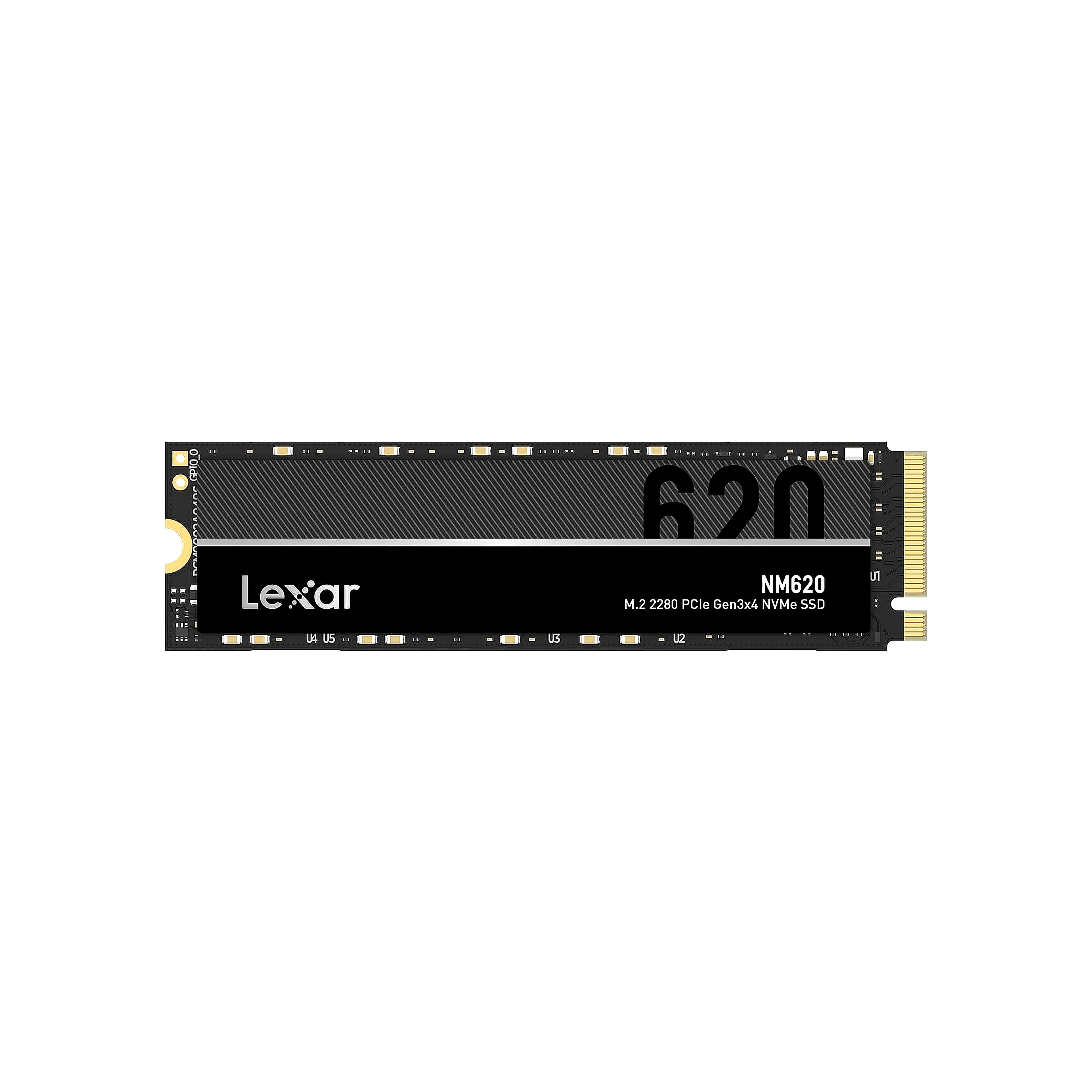 Lexar NM620 1TB SSD، M.2 2280 PCIe Gen3x4 NVMe 1.4 SSD داخلي، قراءة تصل إلى 3500 ميجابايت/ثانية، كتابة 3000 ميجابايت/ثانية، محرك أقراص الحالة الصلبة الداخلي NAND Flash ثلاثي الأبعاد